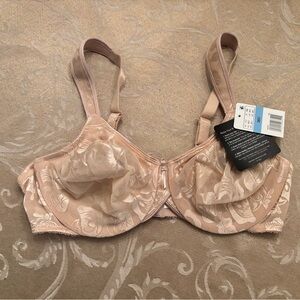 Wacoal Floral Lace Bra in Tan